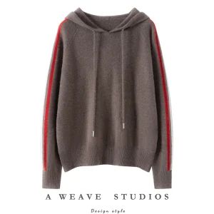 Women 100% Cashmere Sweater Hooded Pullover Knitwear New Autumn Winter Clothes Popular Cozy Jumper High Quality Female Soft Tops - AliExpress Sweaters&Jumpers