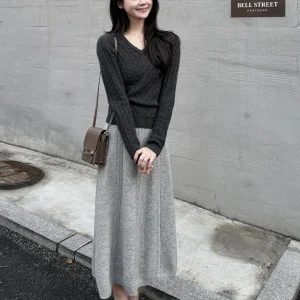 Romantic Twist Knitted Wool Sweater V-Ne Slim Fit Women's Base irt 2025 New Sle Long Sve Regular Length Winter Wear - AliExpress Sweaters&Jumpers