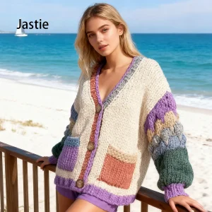 2026 Thick Needle Sweater Knitted Cardigan Coat Women's Hand Hook Loose Single-breasted Long-sleeved V-neck Sweater Cardigan - AliExpress Sweaters&Jumpers