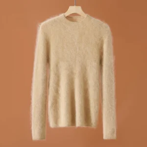 Women's Slimming Mock-neck Long Sleeve Pullovers 100% Cashmere Sweater Spring Autumn Winter Cashmere Knitwear Shirt Female Tops - AliExpress Sweaters&Jumpers