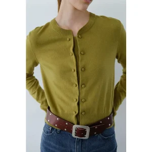 Korean Sle Slim Fit round Ne Knitted Sweater Double Button Design Ele Personali Double Breasted Knitwear Top - AliExpress Sweaters&Jumpers