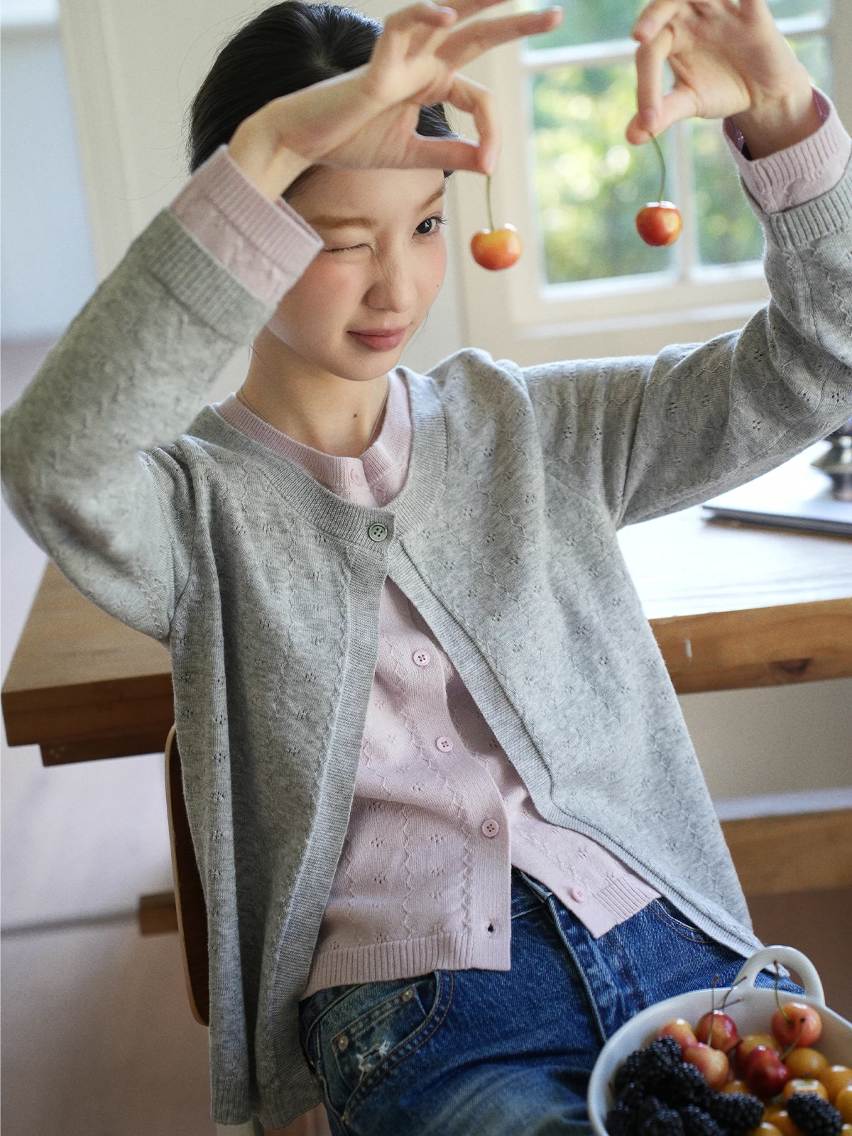 Botanique Woolen Knitted Sweater Beautiful Merino Wool Embroidered Fake Two-Piece Long Sve round Ne Casual Sle Spring ... - AliExpress Sweaters&Jumpers