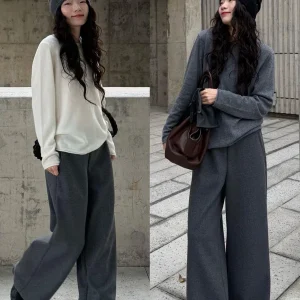 Marllen00 New Australian Wool Long Sve Women's Base irt Inner Wear Soft Velvet Feel Commute Sle Winter Faion - AliExpress Sweaters&Jumpers