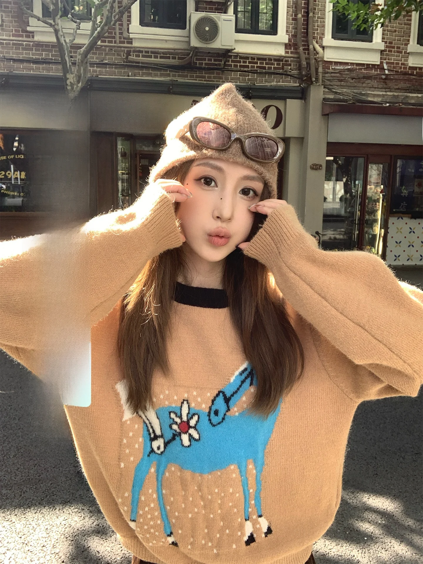 MLS Fun Design Knitwear Women's Spring New Sle 2026 Trendy Agel Floral Embroidery Sweater Comfortable Loose Fit Lo... - AliExpress Sweaters&Jumpers