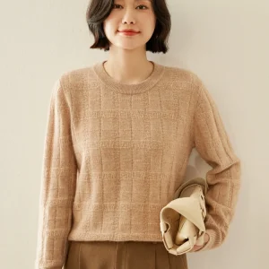 Autumn Winter Casual Pullover Sweater 100% Cashmere Elegant Comfort Warm Soft Women's  Exquisite Long Sleeves Clothing Tops - AliExpress Sweaters&Jumpers