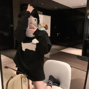 Cotton Long Sve Plu T-irt Women's Lazy Sle Base Layer Top Print Design Warm Thi Winter Faion for Teen Girls - AliExpress Sweaters&Jumpers