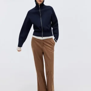 H&M Women's Zipper Open Cardigan Knitted Sweater High nce Sensation Spring 2026 Simple Sle Regular Fit Pure Color - AliExpress Sweaters&Jumpers