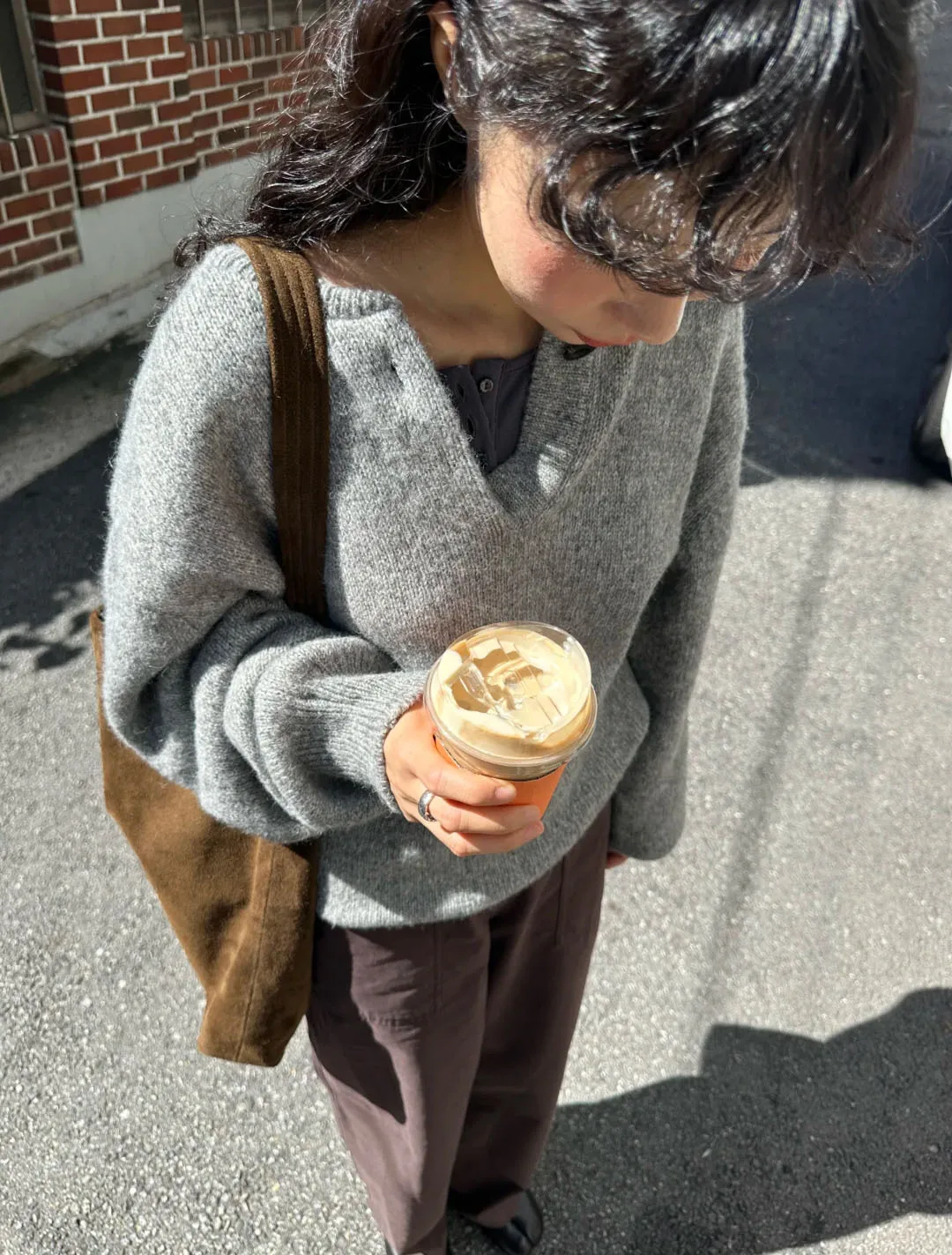 Retro Loose Long Sve Women's Knitted Sweater f Open Collar Lazy Sle Top Autumn Dongda Gate Old Money Trend - AliExpress Sweaters&Jumpers