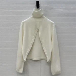 Women's sweater New elastic knitted slim fit long sleeved top for autumn 2025 Wool blend high neck pullover Women's turtleneck - AliExpress Sweaters&Jumpers