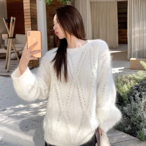 iny Thousand Gold Women's Knitted Sweater Alpaca Wool Sequin Soft Lazy Sle Casual Comfortable Warmth Faion - AliExpress Sweaters&Jumpers