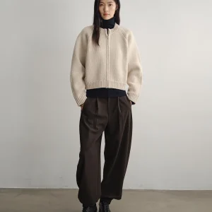 REWEAR Classic Coarse Needle round Ne ort Knitted Cardigan Women's Woolen Sweater Zipper Open-irt Winter Faion - AliExpress Sweaters&Jumpers