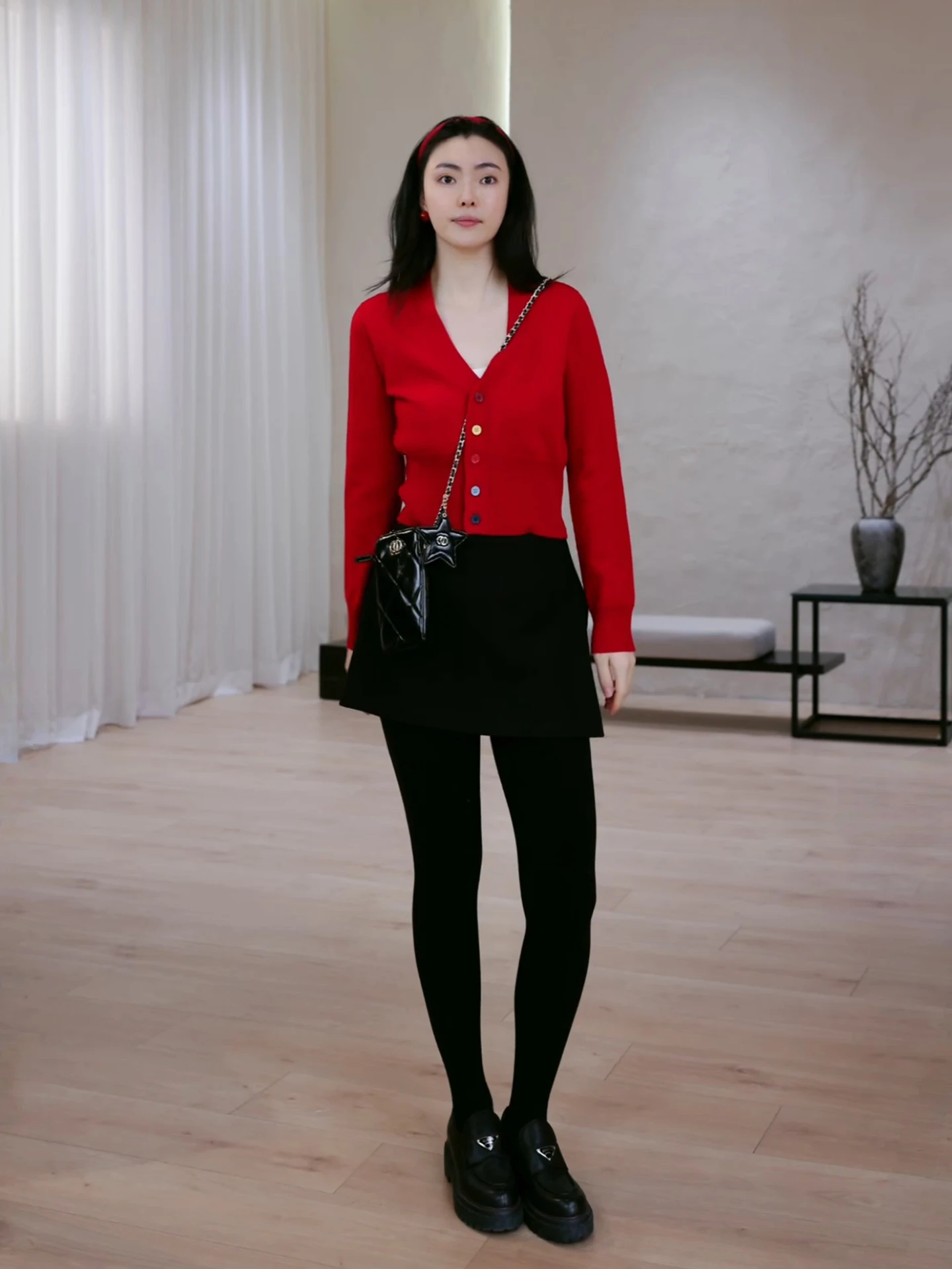 Warm Long Sve Pure Wool Knitted Sweater V-Ne ort Sle Color Buttons Casual Loose Fit Women's Faion Winter 2025 - AliExpress Sweaters&Jumpers