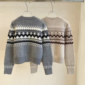 2025 Autumn/Winter New High-Quality Fair Isle Cardigan For Women - AliExpress Sweaters&Jumpers