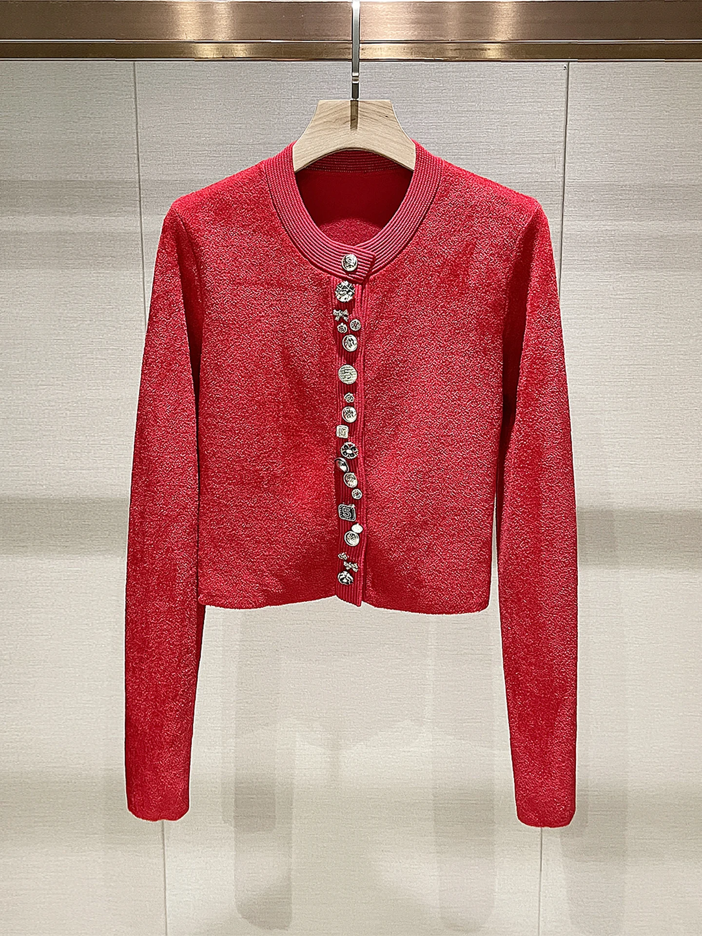 Knitted Open Cardigan Spring 2026 Red Color Age-Defng New Year Aosphere Rich Girl Outerwear Top for Women - AliExpress Sweaters&Jumpers