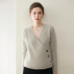 Women Cross V-neck Cashmere Sweater Thickened Cardigan Autumn Winter Warm Soft Raglan Sleeve 100% Cashmere Knitwear Clothing Top - AliExpress Sweaters&Jumpers