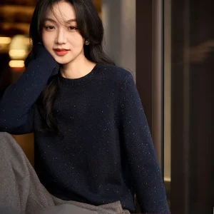 Soft Spacious Starlight Knitted Wool Camere Top  Dot Casual Comfortable Spring 2026 Women's Faion Commute Sle - AliExpress Sweaters&Jumpers