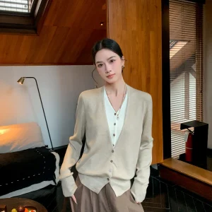 i Color Wool Blend Knitted Sweater Women's Casual Sle Long Sve V-Ne Soft Comfortable Breathable Spring Autumn New F... - AliExpress Sweaters&Jumpers