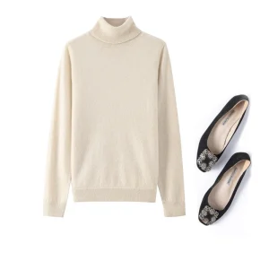 2025 Women's Fashion Autumn/Winter New 30% Cashmere 70% Wool High Collar Solid Color Long Sleeve Hooded Loose Knitted Sweater - AliExpress Sweaters&Jumpers