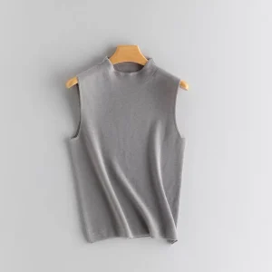 Spring 2026 Women's 00 Camere Vest Thin round Ne Svel Knitted Top Premium Spun Vest Breathable Moisture ng - AliExpress Sweaters&Jumpers