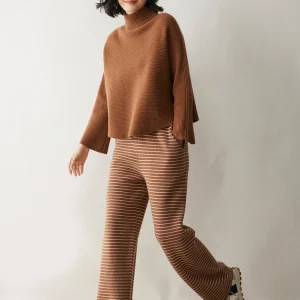 Women's Autumn Winter Cashmere Sweater Turtleneck Irregular Pullover Thicken Loose jacquard Raglan Sleeve 100% Cashmere Knitwear - AliExpress Sweaters&Jumpers