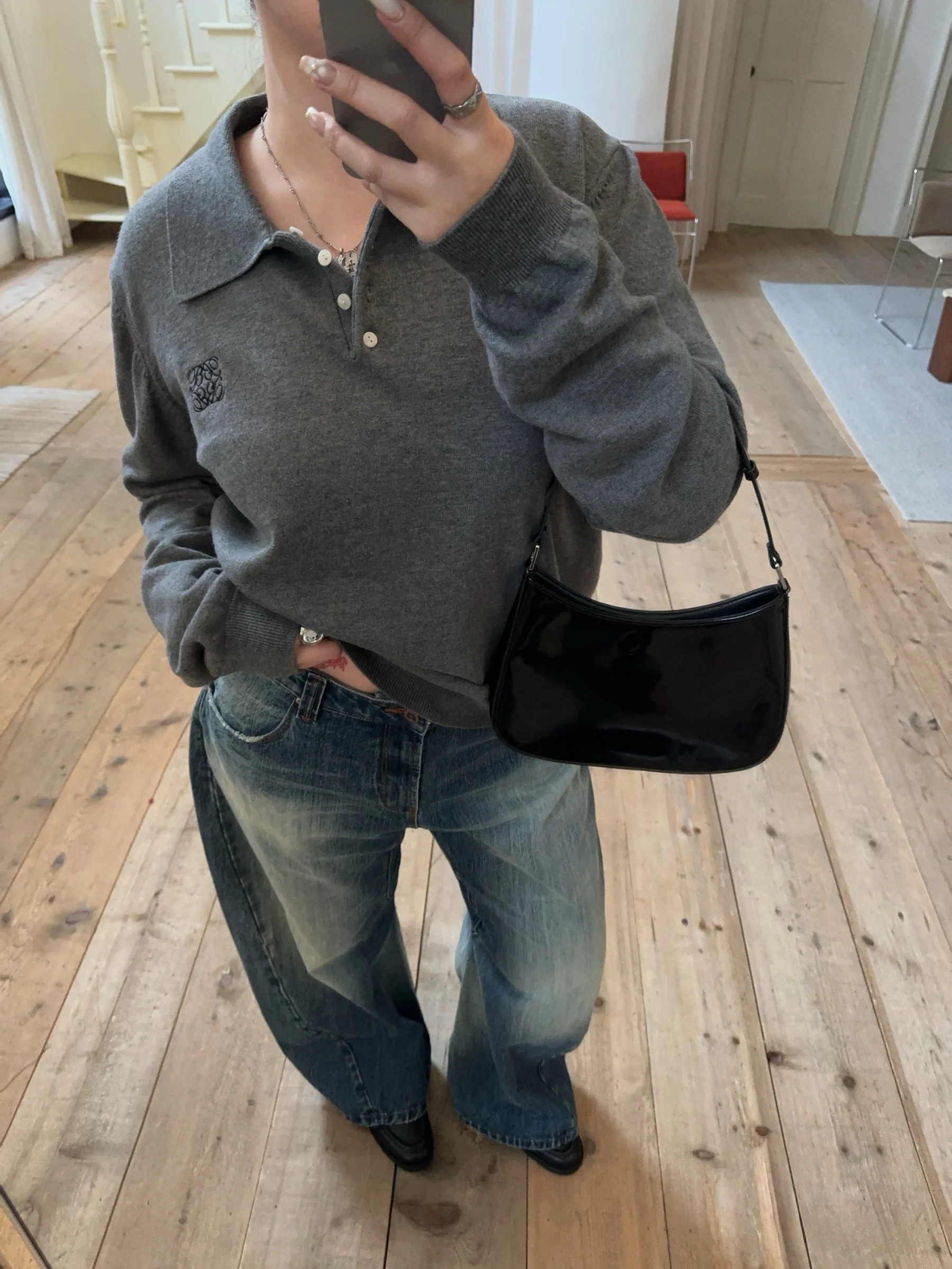 Boolibyoo Casual Sle Knitted Wool Blend irt with Embroidery Loose Fit Long Sve Turn-down Collar Button-up Top for Women - AliExpress Sweaters&Jumpers