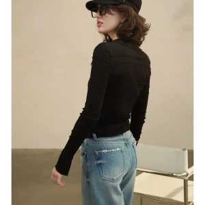Ele V-Ne Knitted Fake Open Cardigan Top Spring New Arrival Slimming Paper Thin Person Sle Soft Long Sve Women's Kn... - AliExpress Sweaters&Jumpers