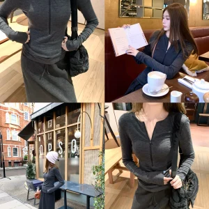 Realzz Official Slimming Faionable Merino Wool Base Layer Top Women's Casual Sle Long Sve round Ne Knitted Sweater - AliExpress Sweaters&Jumpers