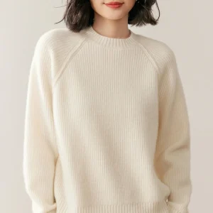 M.Chic Autumn Winter Grace Women's 100% Cashmere O-Neck Thick Pullover Soft Casual Knitted Sweater High Quality Cashmere Tops - AliExpress Sweaters&Jumpers