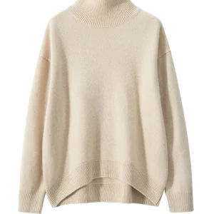 MEETCC New Women 100% Cashmere Pullove Autumn Winter Fashion Turtleneck Cashmere Sweater Soft Warm Luxury Casual Tops Clothing - AliExpress Sweaters&Jumpers