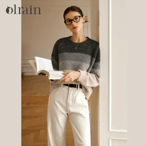 OLrain Women's Pullover Sweaters 2026 Autumn Winter New in O-neck Loose Fit Jumpers Fashion Knitted Female Clothes O56DE95365 - AliExpress Sweaters&Jumpers