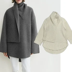 Jenny&dave 2026 Winter Minimalist Elegance Knitwear French Fashion Retro Scarf Collar Wool Sweater Pullover Sweater Women Tops - AliExpress Sweaters&Jumpers