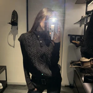 YOLO OP Vintage Bla Knitted Vest Women's Svel Knitted Top Coarse Needle Twist Flower Woolen Weave Casual Loose Fit - AliExpress Sweaters&Jumpers