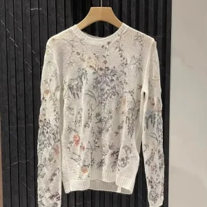 Fashion Designer Women Floral Embroidery Pullover Sweater Tops Elegant Ladies Long Sleeve O Neck Woolen Holiday Knitted Jumpers - AliExpress Sweaters&Jumpers