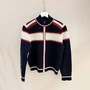Spring 2026 Early Color Blo Zipper Knitted Sweater Women's Stand Collar Lace Decoration Long Sve Woolen Cardigan - AliExpress Sweaters&Jumpers