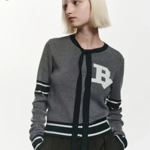 Japanese Fashion Sweet Short Knit Cardigan Spring Autumn New Women's Slim Fit Letter Patch Knit Jacket College Style Knit Coat - AliExpress Sweaters&Jumpers