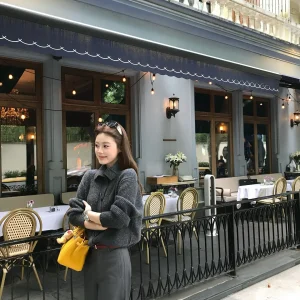 ay Knitted Sweater with Button Collar for Women High-End Feeling Commute Sle Slim Fit Casual Outerwear by It'real - AliExpress Sweaters&Jumpers