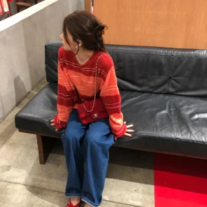 WXLSTUDIO 0228 Snnei Loose Fit Color Blo Striped round Ne Pullover Woolen Sweater Women's Spring Long Sve Knitwear - AliExpress Sweaters&Jumpers