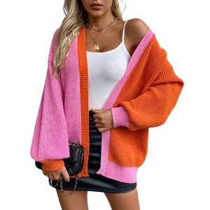 Cross-border matching sweater women's autumn and winter new casual loose long-sleeved knitted cardigan jacket women's clothing - AliExpress Sweaters&Jumpers