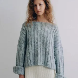 Women's Loose Fit Knitted Sweater round Ne Soft Cozy oulder Drop Autumn New Sle  Color Lazy Vertical Stripe Pattern - AliExpress Sweaters&Jumpers