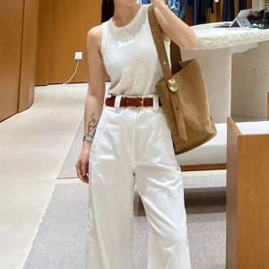 Summer 2025 White round Ne Svel Slim Fit Ele ort Knitted Vest Top Overhead Sle for Women And Men - AliExpress Sweaters&Jumpers