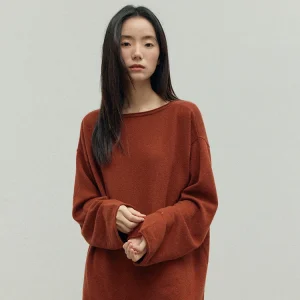 Niai 00% Camere Lazy Paper Feel Sweater Overhead round Ne Long Sve  Color Knitted Woolenwear Autumn Collection - AliExpress Sweaters&Jumpers