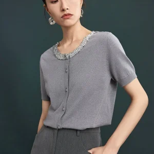 Jiancha "Human Star River" U-Ne Sequin Knitted Open Cardigan Double-Sided Wear Regular Fit ort Sve Women's Knitted Swe... - AliExpress Sweaters&Jumpers