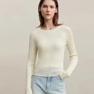 Casual round Ne Bell Sve Patchwork Transparent Silk Wool Knitted Sweater Women Slimming Top Spring New Sle i Ladies... - AliExpress Sweaters&Jumpers