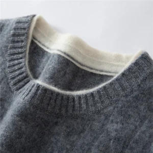 ADDONEE Women's 100% Cashmere O-neck Pullover Sweater Cable knitting Simple Style Cashmere Knitwear Autumn Winter Clothes Tops - AliExpress Sweaters&Jumpers
