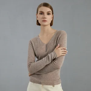 BC762 High End Women's Wool Blend Knit Pullover Lightweight Long Sleeve Base Layer Elegant Style - AliExpress Sweaters&Jumpers