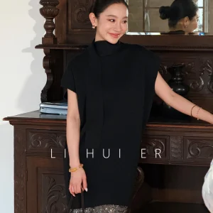 LiHuiEr mat Design Knitted Sweater Women's Svel Top Bla Vinyl Record Design Casual Loose Fit Wool Blend - AliExpress Sweaters&Jumpers
