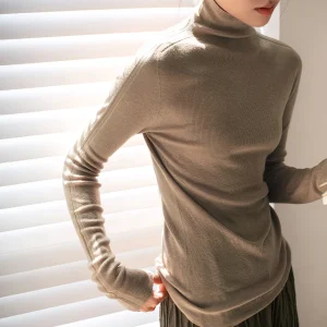 Ele High Ne Camere Silk Knitted Sweater Women's Slim Fit Base Layer irt Commute Sle Autumn Winter New Arrival - AliExpress Sweaters&Jumpers