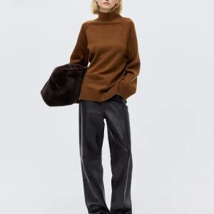 Spring Women's High Collar Oversized Sweater H&M Casual Sle plus Size Regular Thin Wool Polyester Acrylic Blend - AliExpress Sweaters&Jumpers