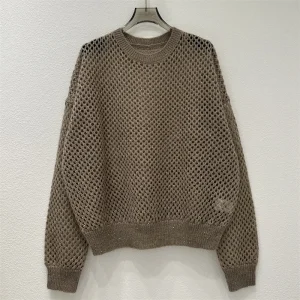 Women's sweater New elastic knitted hollow out long sleeved top for autumn 2025 Wool blend round neck pullover Sequin Knitwear - AliExpress Sweaters&Jumpers