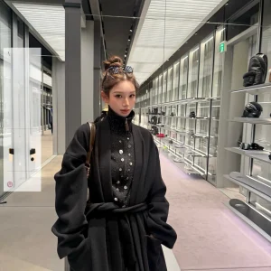 Yangzifan Heavyweight Wool Knit Sweater Women's Autumn Winter High Ne Mixed Fiber Premium Feel Casual Sle Long Sve Top - AliExpress Sweaters&Jumpers